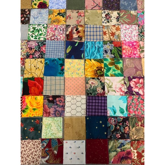 200 Floral 2" Precut Cotton Fabric Squares Bundle Quilting Craft Sewing - Picture 8 of 11